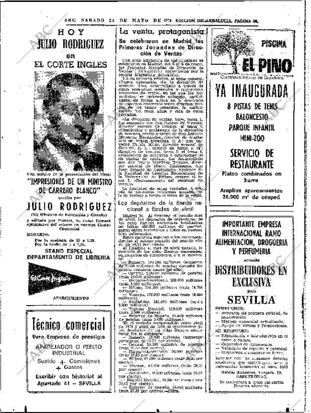 ABC SEVILLA 25-05-1974 página 50