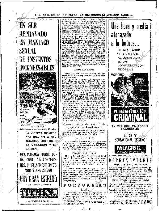 ABC SEVILLA 25-05-1974 página 54