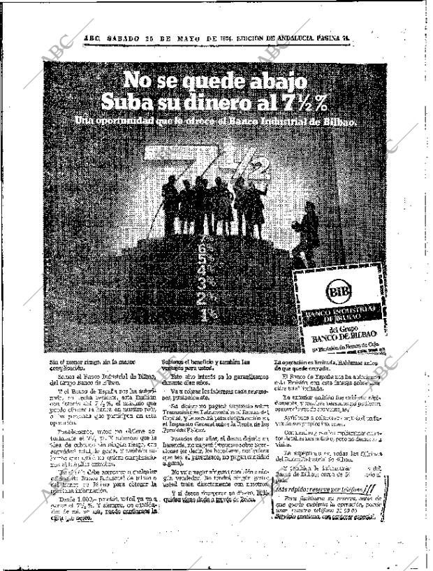 ABC SEVILLA 25-05-1974 página 74