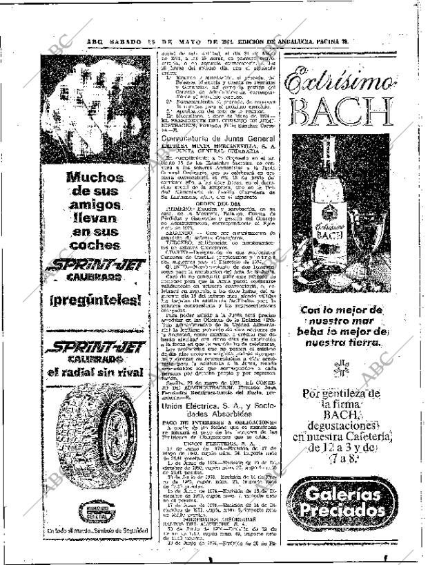 ABC SEVILLA 25-05-1974 página 78