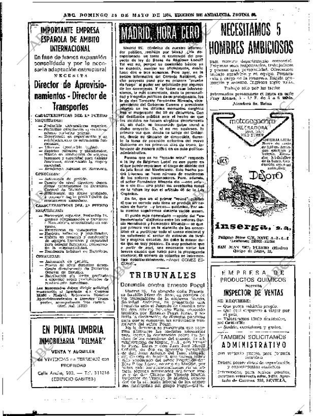 ABC SEVILLA 26-05-1974 página 38