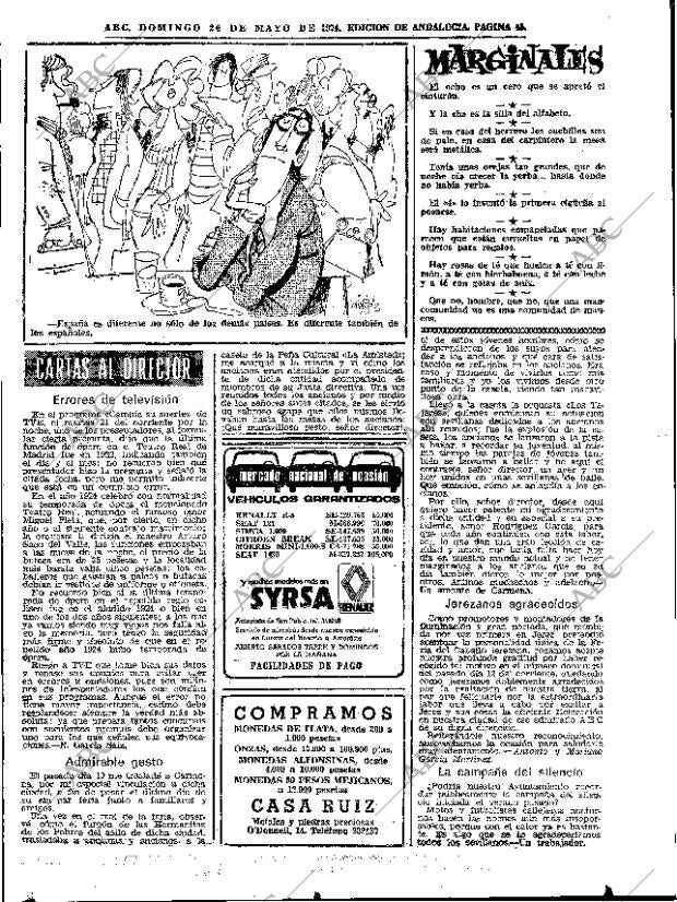 ABC SEVILLA 26-05-1974 página 45