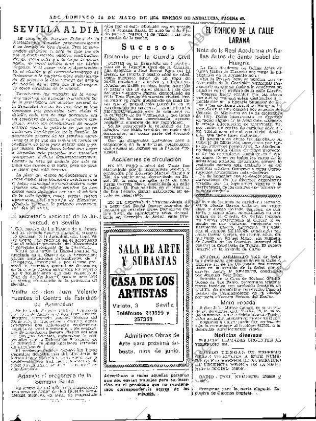 ABC SEVILLA 26-05-1974 página 49