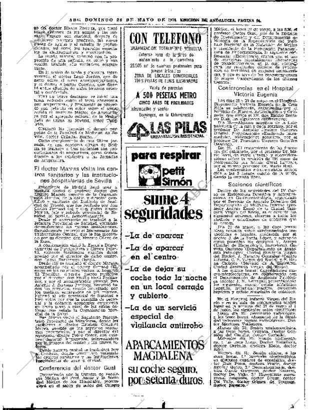 ABC SEVILLA 26-05-1974 página 54