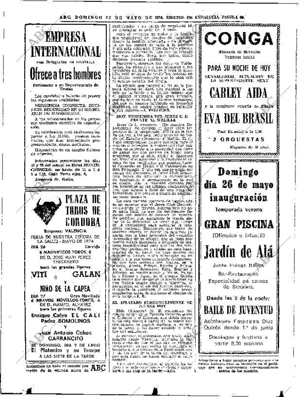 ABC SEVILLA 26-05-1974 página 60