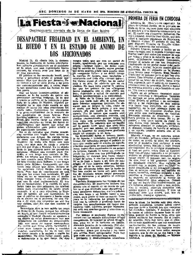 ABC SEVILLA 26-05-1974 página 64