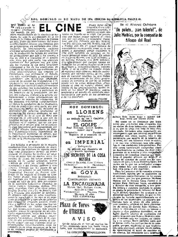 ABC SEVILLA 26-05-1974 página 65