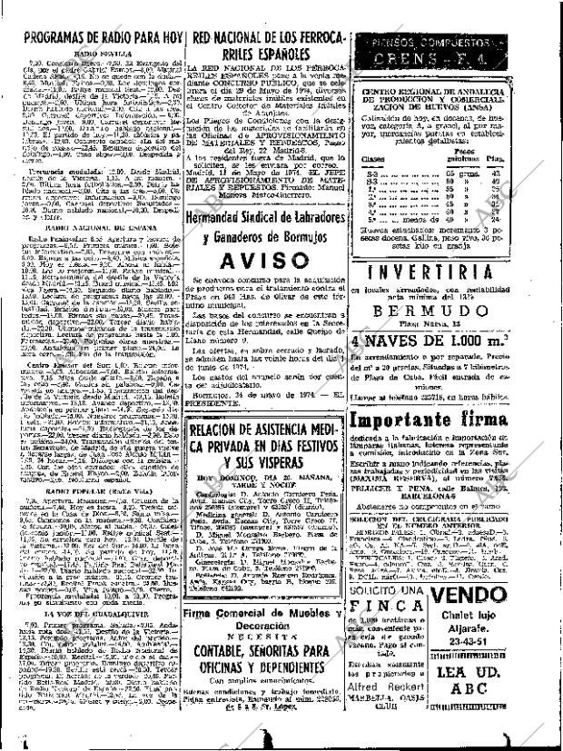 ABC SEVILLA 26-05-1974 página 75
