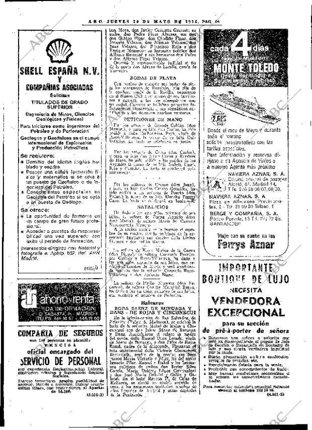 ABC MADRID 30-05-1974 página 58