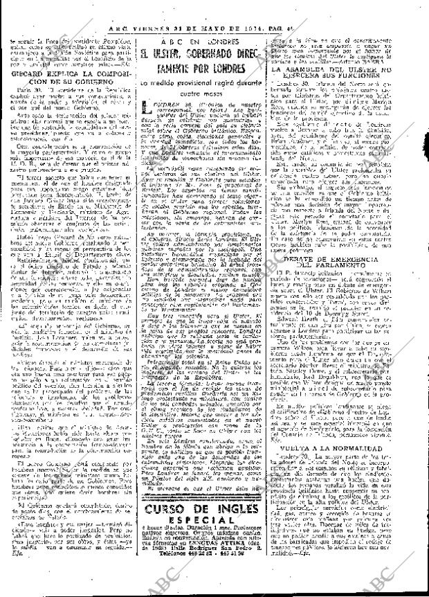 ABC MADRID 31-05-1974 página 40