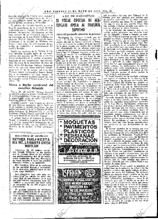 ABC MADRID 31-05-1974 página 42