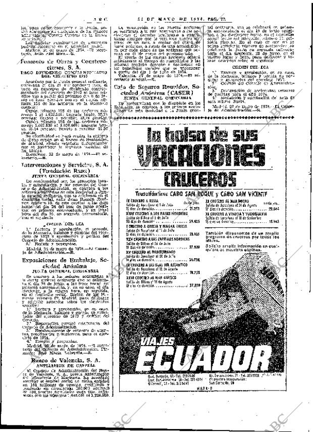 ABC MADRID 31-05-1974 página 75