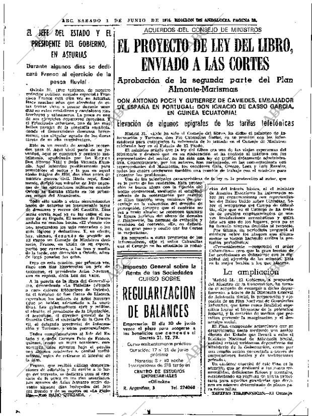 ABC SEVILLA 01-06-1974 página 39