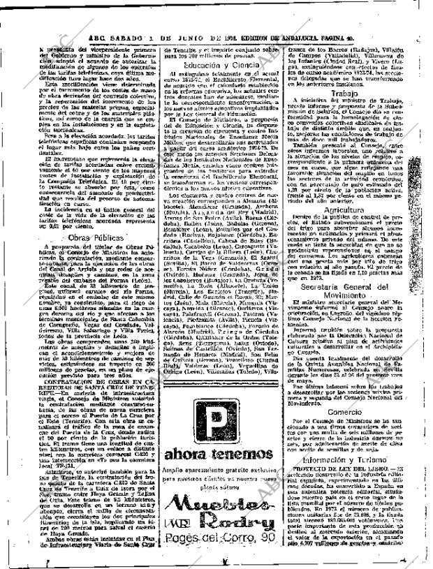 ABC SEVILLA 01-06-1974 página 40