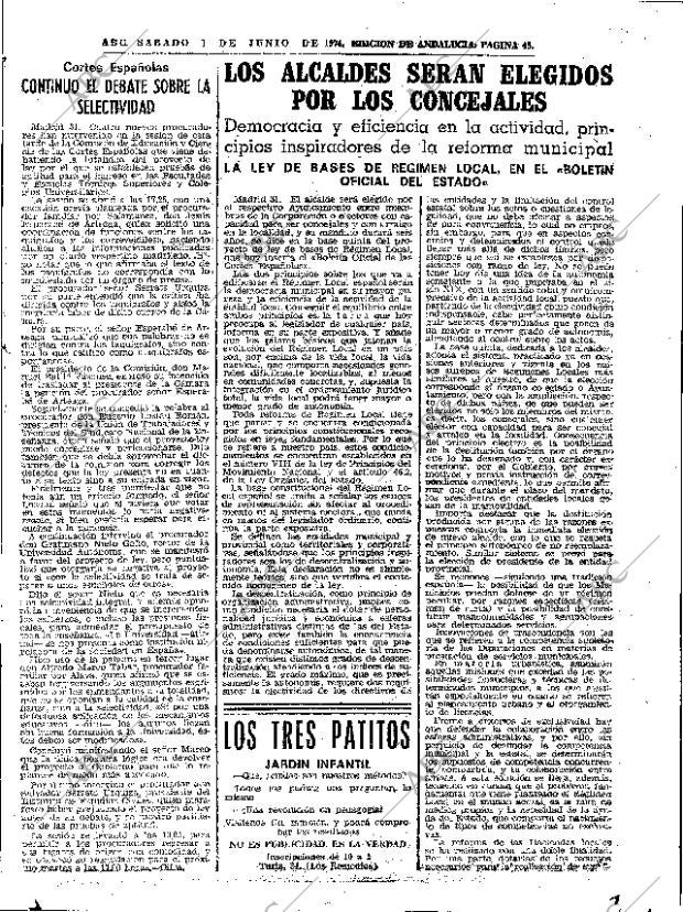 ABC SEVILLA 01-06-1974 página 45