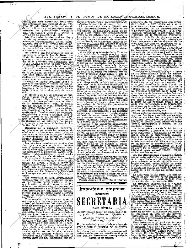 ABC SEVILLA 01-06-1974 página 46