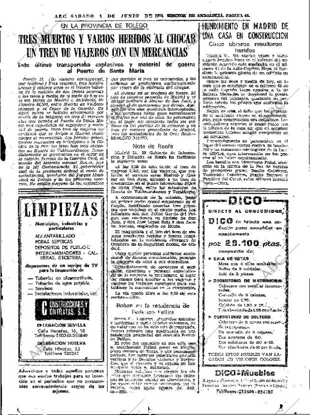 ABC SEVILLA 01-06-1974 página 49