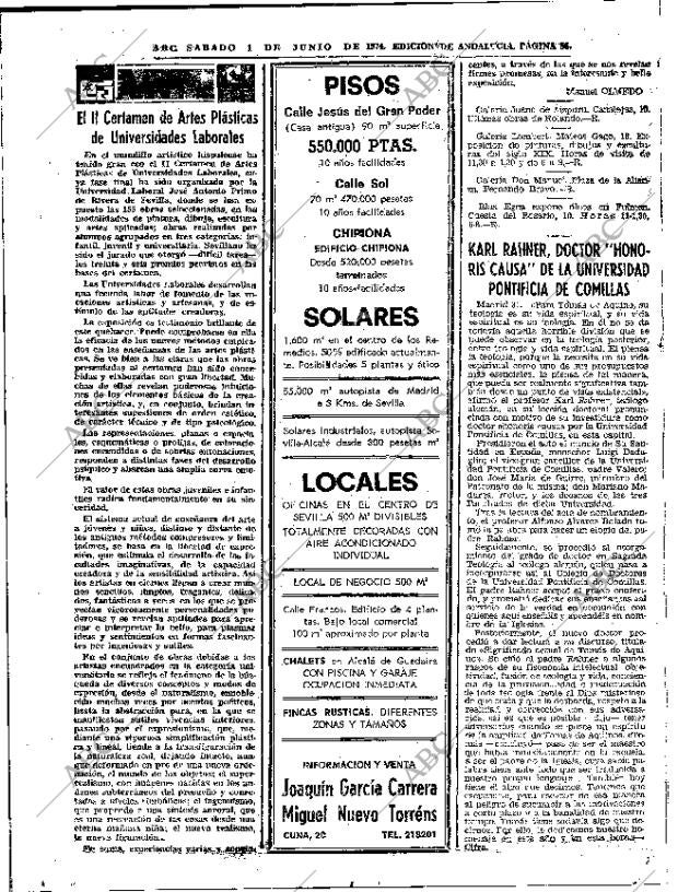 ABC SEVILLA 01-06-1974 página 56