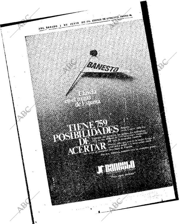 ABC SEVILLA 01-06-1974 página 84