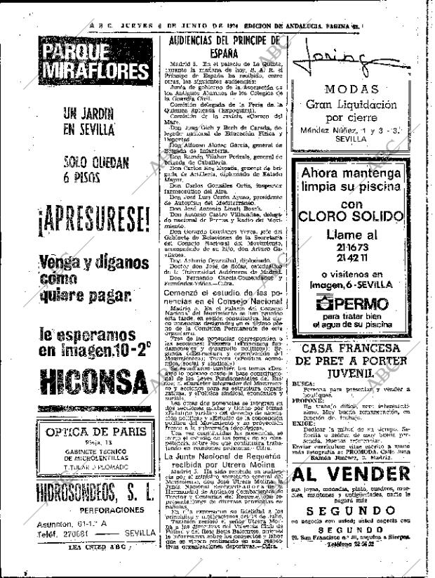 ABC SEVILLA 06-06-1974 página 42