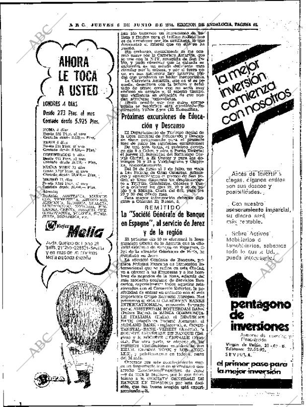 ABC SEVILLA 06-06-1974 página 48