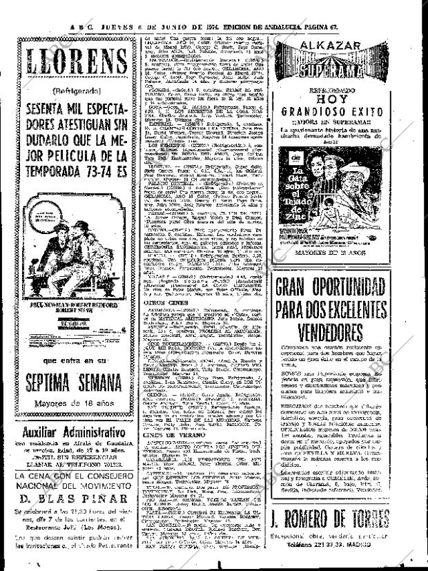 ABC SEVILLA 06-06-1974 página 67