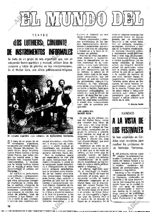 BLANCO Y NEGRO MADRID 08-06-1974 página 72