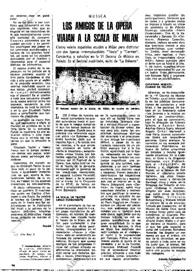 BLANCO Y NEGRO MADRID 08-06-1974 página 74