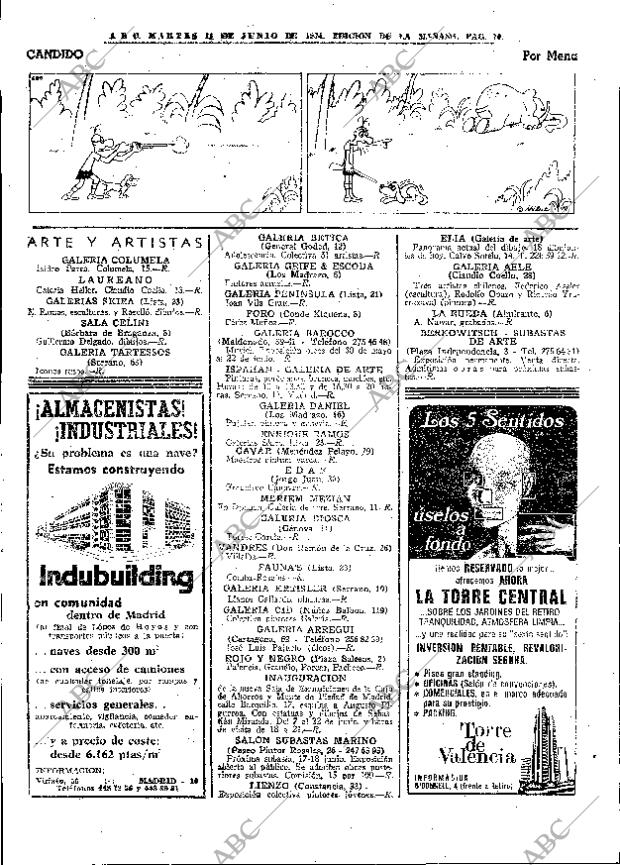 ABC MADRID 11-06-1974 página 70