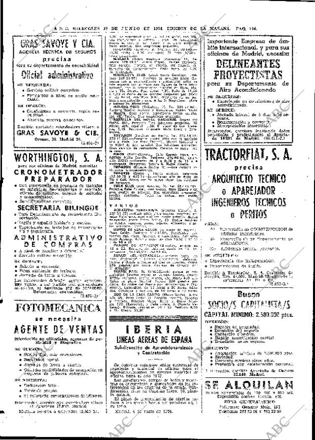ABC MADRID 12-06-1974 página 104