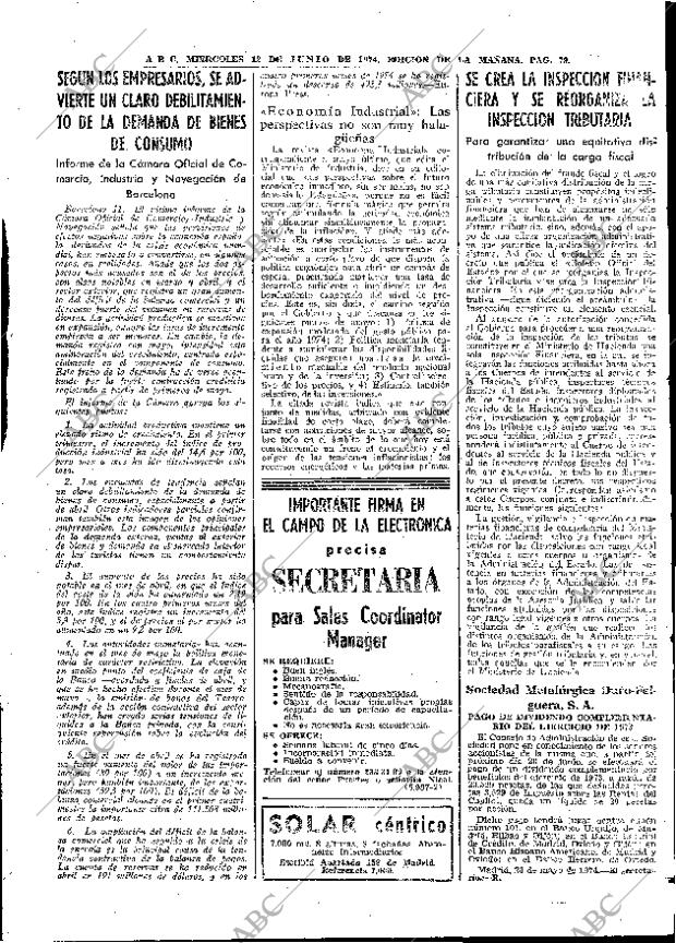 ABC MADRID 12-06-1974 página 79