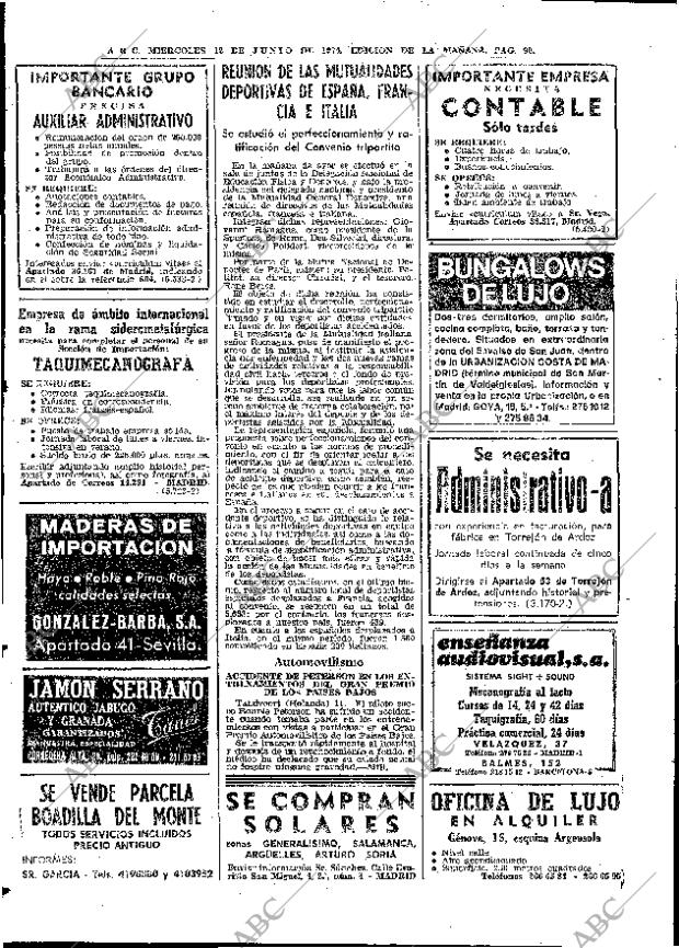 ABC MADRID 12-06-1974 página 90