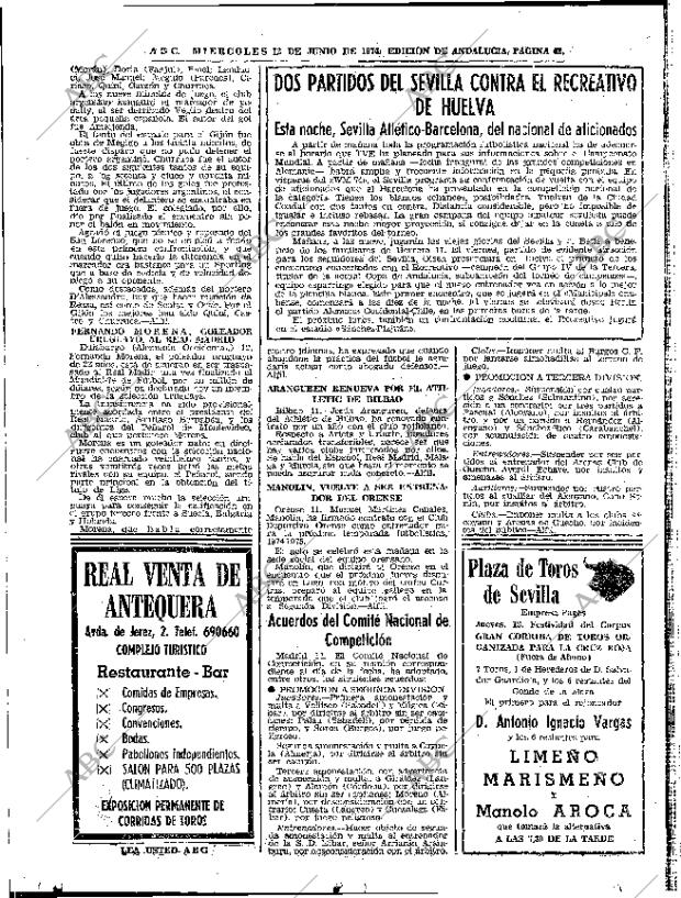 ABC SEVILLA 12-06-1974 página 62