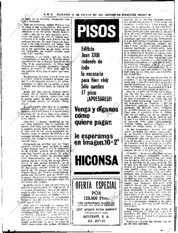 ABC SEVILLA 15-06-1974 página 52