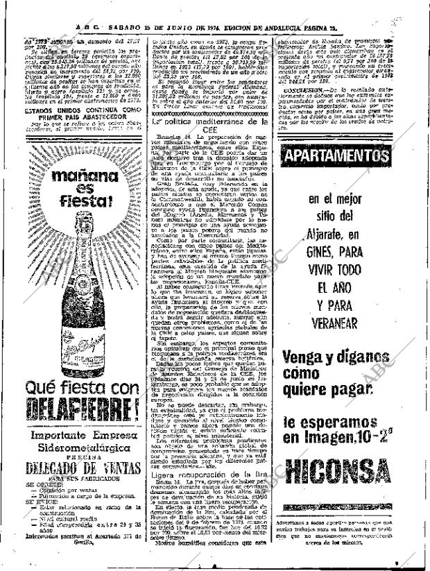 ABC SEVILLA 15-06-1974 página 75