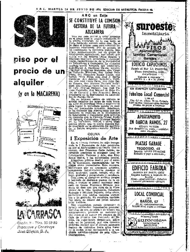 ABC SEVILLA 18-06-1974 página 44