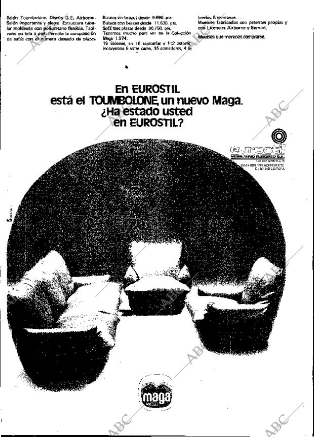 ABC MADRID 19-06-1974 página 124