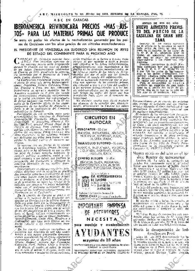 ABC MADRID 19-06-1974 página 69