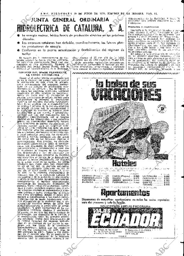 ABC MADRID 19-06-1974 página 75