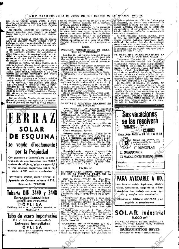 ABC MADRID 19-06-1974 página 82
