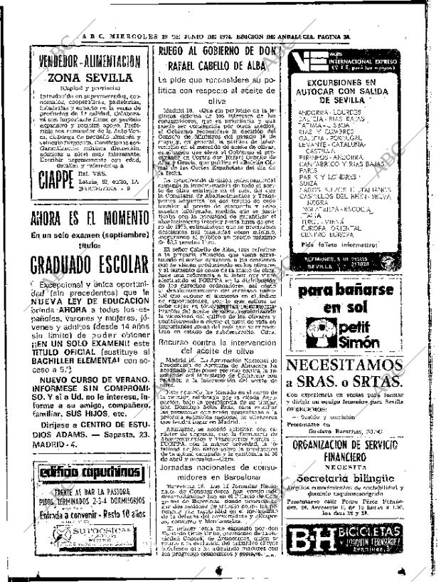 ABC SEVILLA 19-06-1974 página 36