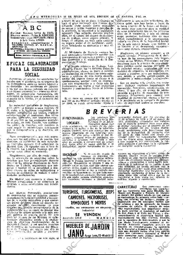 ABC MADRID 26-06-1974 página 28