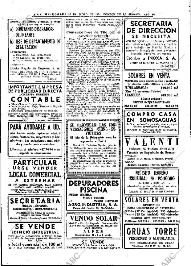 ABC MADRID 26-06-1974 página 38