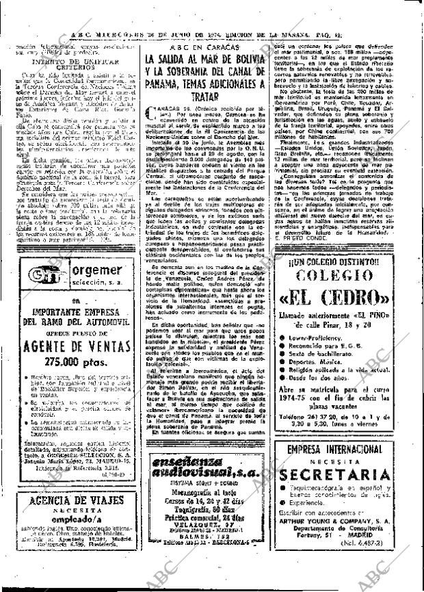 ABC MADRID 26-06-1974 página 40