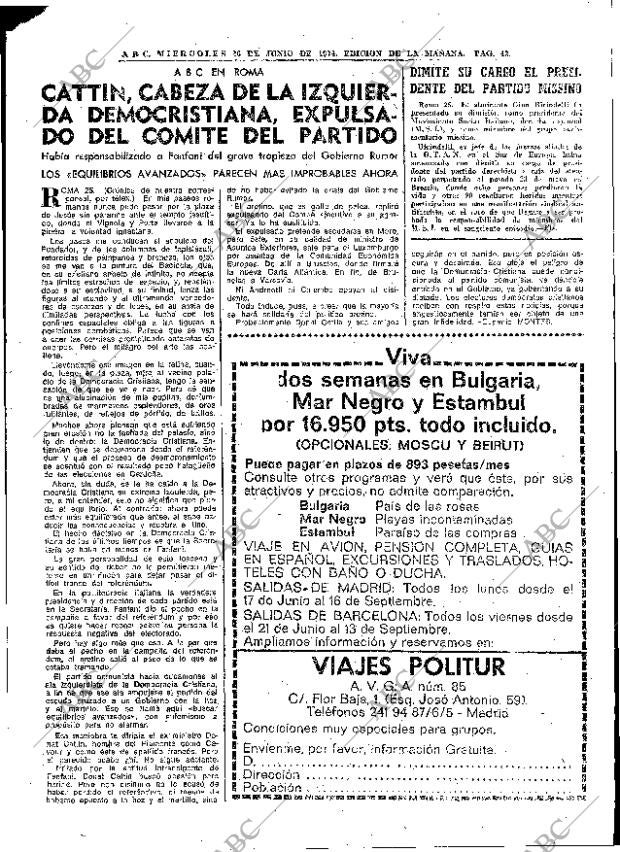 ABC MADRID 26-06-1974 página 41