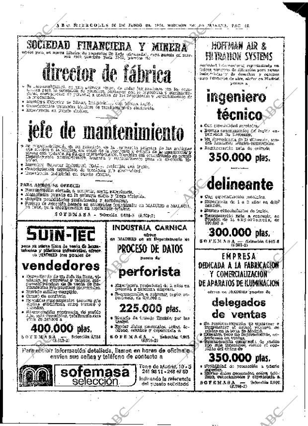ABC MADRID 26-06-1974 página 42
