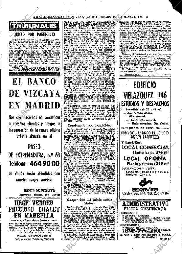 ABC MADRID 26-06-1974 página 44