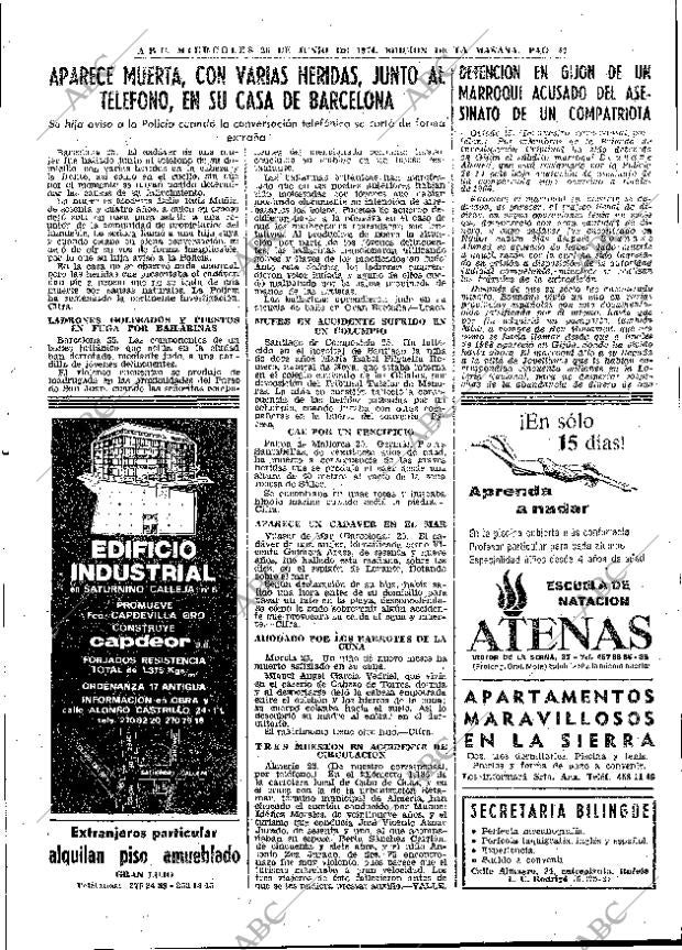 ABC MADRID 26-06-1974 página 45