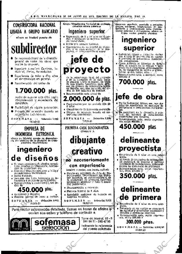 ABC MADRID 26-06-1974 página 56