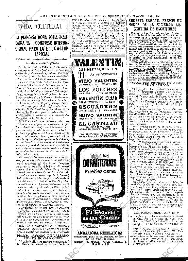 ABC MADRID 26-06-1974 página 67